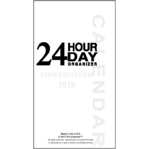 24 hour day organizer cover page made in the U.S.A. Pro-Calendar TM